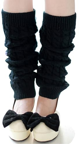 Aatpuss Damen Langer Beinwärmer, Winter Crochet Stricken Stulpen, Winter Beinstulpen Strumpf, Geeignet Für Ballett, Fitness Und Yoga