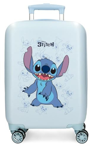 Disney Happy Stitch Bagaglio, Unisex - Bambini e ragazzi, Blu, 33 x 50 x 20 cm
