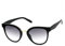 Luxxada Damen Sonnenbrille Cateye Schwarz Große Luxus Katzenaugen Brille Getönt Grau Oversized Designer Gestell