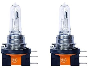 BLUETECH 2 Stück H15 Tagfahrlicht Fernlicht PGJ23t-1 55/15W 12V Halogenlampe DUOSET mit STVO Zulassung und langer Lebensdauer. WSP