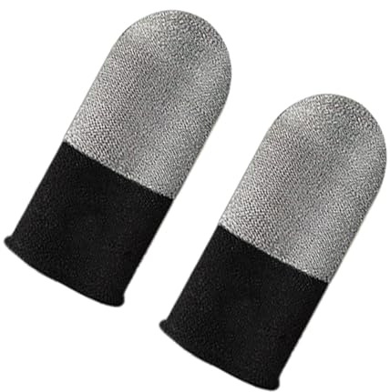 Game Finger Sleeve - Mobile Gamng Finger Sleeve | Anti-Slip Silverfiberkassettskydd | Fingerärm | Tumskydd Anti-Sweat Pekskärmsskydd för gioch
