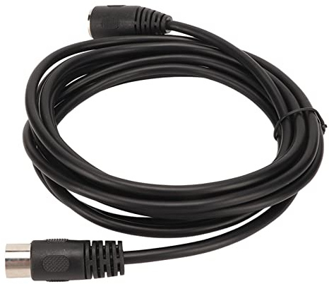 BAFOVY 4-stifts DIN-kontaktkabel, PVC-material, Pålitlig Hane-till-hona-adapter, 9,8 Fot Lång för Bil-AV och Skönhetsutrustning (3 meter / 9,84 fot)