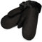 Werner Christ Lammfell Fäustlinge warme, Lange Unisex Fausthandschuhe aus echtem Fell, Winter-Handschuhe für Damen und Herren in schwarz, Größe 8