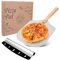 Viesap Kit Pelle a Pizza et XL Coupe Pizza, 35.5 * 30.5cm Aluminium, avec Manche Pliable pour Pizza Party, 30 CM pour Cuisson Au Four à Pizza.
