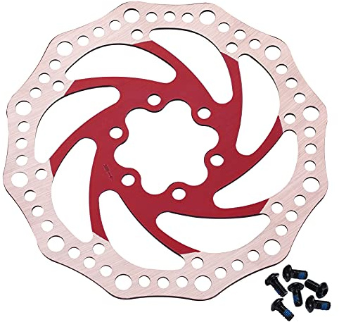 Bynccea 140mm 160mm 180mm 203mm Disque de Frein Rotors en Acier Inoxydable Vélo Frein À Disque Center Lock Rotor avec 17 Vis Fit pour Vélo De Route, VTT, BMX.