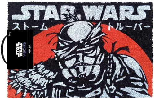 Star Wars Coir Doormat (Anime Stormtrooper Design) 40cm x 60cm - Official Merchandise