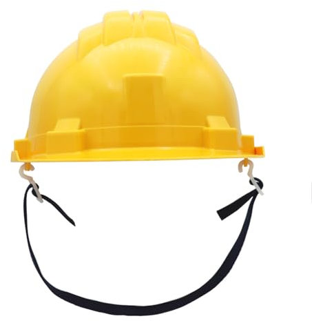 Pikappa CA-G Casque de Chantier de sécurité avec consondeur et jugulaire Jaune