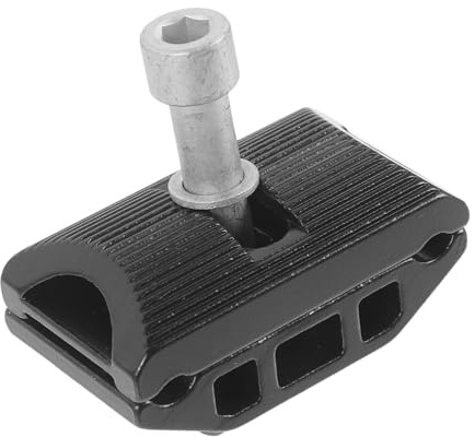 JUMPLAWN Sturdy Aluminum Alloy Seatpost Clamp for Cycling Wear-Resistant Black Seatpost Head Compatible with Mountain and Road Bikes for Secure Bike Accessory