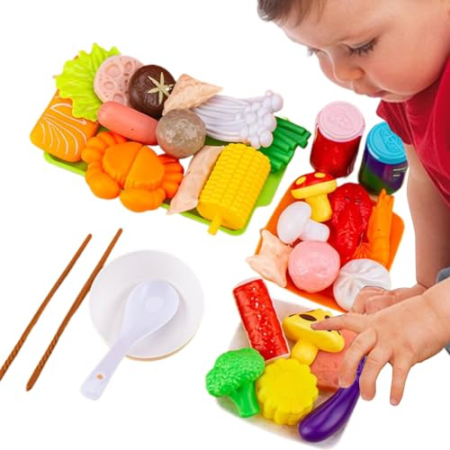 BBQ Kindergrill Set - BBQ Spielzeug Set für Kinder | Machen Sie das Kinder-Küchenspielzeug für Kinder | Interaktive Multiplayer-Aktivität, Kinderspiel für Kindergarten,