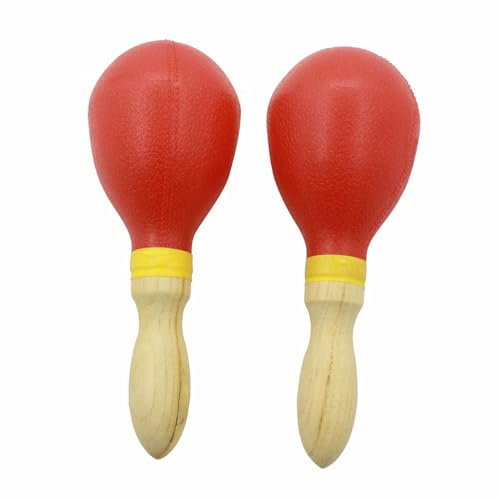 2 Sonagli Martello Della Sabbia Strumento Musicale A Percussione Per Partito KTV Shaker Maracas Bambini Giocattolo Educativo Maracas Bambini Giocattolo Educativo
