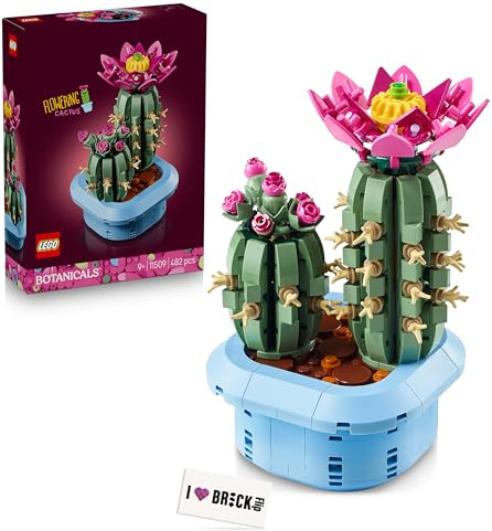 Lego 11509 - Cactus fiorito, con piastrelle stampate, botaniche