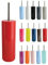 MSV Scopino WC Porta scopino “Inagua” Set WC da appoggio in polistirolo Scopino con Manico in Acciaio Inox Rosso