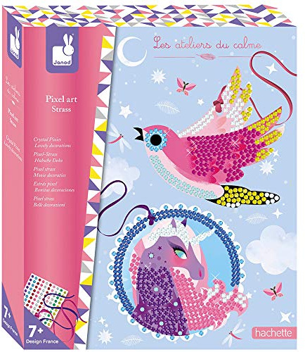 Janod Kit Créatif - Pixel Art Strass Jolies Décos
