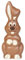 1x 90gr. Schokohase sitzend/Osterhase/Schokolade/Osterschokolade/verschiedene Figuren zur Auswahl/Ostern/schenken-24