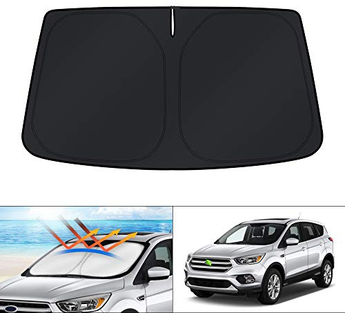 KUST Windshield Sun Shade for 2013 2014 2015 2016 2017 2018 2019 Ford Escape Accessories Sunshade Foldable Window Sun Protector Block UV Rays Keep Car Cooler