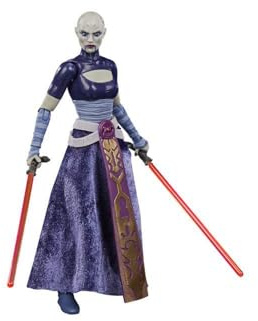 Star Wars The Black Series Asajj Ventress Toy 6-Inch Scale The Clone Wars Collectible Action Figure, Toys For Kids Ages 4 and Up
