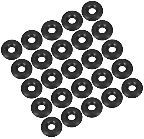 QUARKZMAN 50 Stücke Nitrilringe O-Ringe Abdichtung Nitrilgummi 7mm x 3mm x 2mm für Wasserhahn Klempner Reparatur Dichtung Verbindung, Schwarz