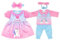 ZWOOS 2er-Pack Puppenkleidung für BabyPuppen 35-43 cm, Outfit im Einhorn-Stil, kompatibel mit New Born Baby Puppen, Geschenke für Mädchen, Kinder