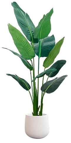 Falskt träd Bird of Paradise konstgjord bananträd Heminredning Tillbehör konstgjorda växter Rumsinredning Bonsai falska växter Heminredning (Size : 160cm)