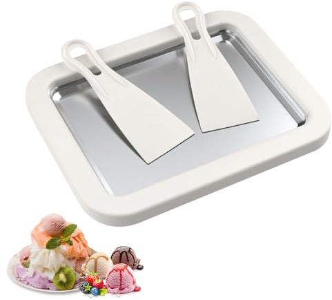 ZoneYan heladeras hacer helado, maquina hacer helados, maquina de hacer helados, maquina helados soft, ice cream maker, (Blanco)