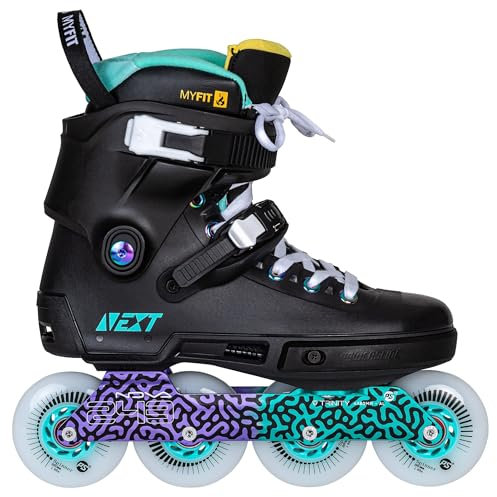 Powerslide Next Multicolor 80 Urban Inline Skate, 3-Wheels, ABEC 9, Wärmeverformbar, für Damen und Herren