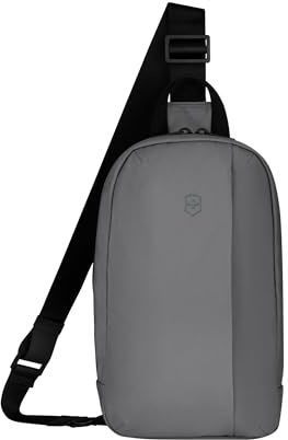 Victorinox Travel Essentials Sling Bag, Schultertasche mit RFID-Schutz, Reise-Umhängetasche, Praktische Innenfächer, Damen/Herren, Grau