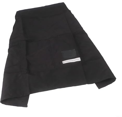Tablier de protection pour la cuisine et les tâches de cuisine, ajustement réglable avec sangles de cou et de taille, offre une couverture complète de la poitrine aux genoux et des poches avant (long