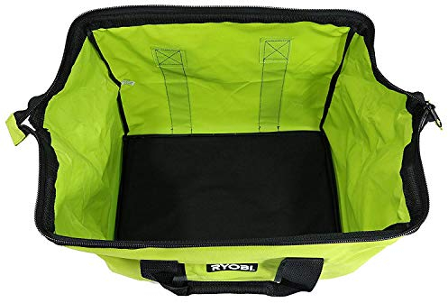 Ryobi Green Wide Mouth Faltbare Original-Erstausrüster-Tasche mit durchgehendem Reißverschluss und Kreuz-X-Nähten, Limitierte Auflage