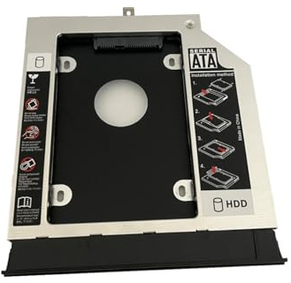 2nd HDD SSD Hard Drive Optical Bay Frame Caddy Tray for Lenovo G40-30 G40-45 G40-70 G40-75 G40-80 G70-70 G50-30 G50-45 G50-70 G50-75 G50-80 G70-80 with Bezel Front Cover Mounting Bracket