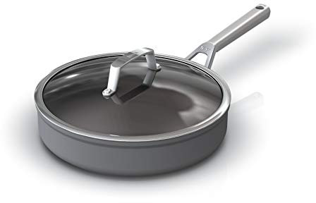 Ninja Foodi ZEROSTICK Sauté Pan 26 cm, Hard Anodized Aluminium, Non-Stick Coating, Induction Compatible, Dishwasher Safe