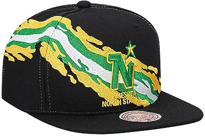 Mitchell & Ness Minnesota North Stars Vintage Paintbrush Snapback Cap