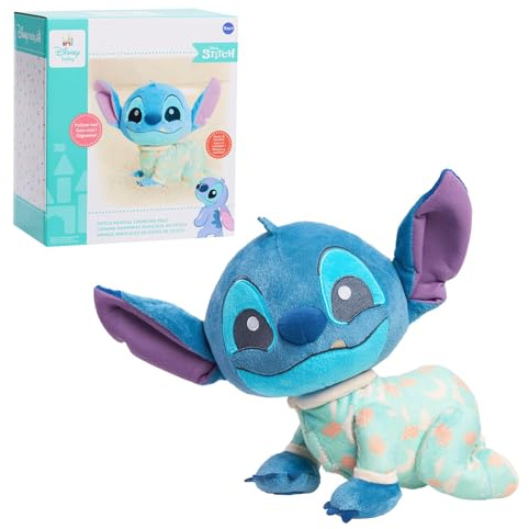 Disney Baby Musical Crawling and Talking Pals, Stitch, Interactive Plush Toy, Kids Toys for Ages 09 Month by Just Play