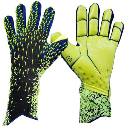 Aaivnmd Gants de gardien de but pour enfants, garçons, double protection, adhérence renforcée et antidérapants