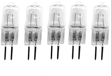 UGEFKMQ Lampadine G5.3 Alogene 220V 20W 35W 50W 100W GU5.3 Base a doppio ago Lampadina Alogena Capsula Bianco Caldo Dimmerabile,100 W,5 Pezzi