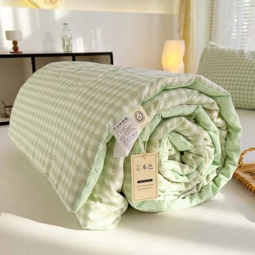 Primaverile Estivo Copriletto Trapuntino Cotone Per Letto Per Singolo/ Matrimoniale/Una Piazza E Mezza Morbida Coperta Leggera|Stampa Digitale Bianca Trapunta Estiva，Morbido E Confortevole ﻿ ( Color :