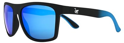 Surf Monkey Gafas de sol FLOTANTES Hombre/Mujer | UV400 | Polarizadas | Revestimiento anti sal (TPX, Negro/Azul)