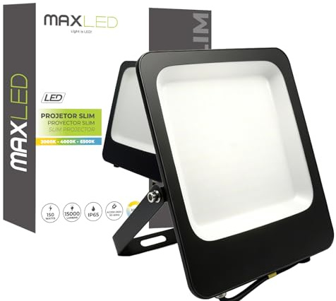 Maxled Light is Led! 150W LED strålkastare Utomhus 3000K Trädgård Flutljus 15000LM Scheinwerfer Utomhusskyltlampa IP65 Vattentätstrålkastare För Bakgård Trädgård Garage Idrottsplats Gård Fluter