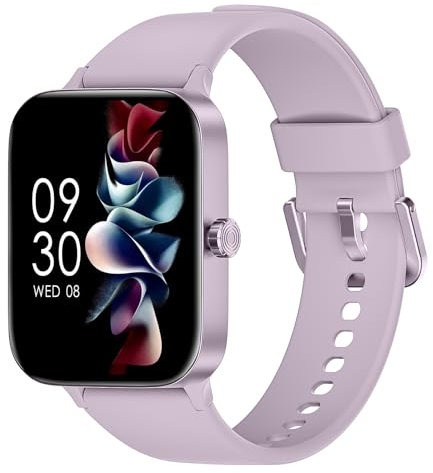 Montre connectées homme femme, 1.95 touch screen Smartwatch avec effectuer/répondre appels, suivi de fitness avec pression artérielle et moniteur de sommeil, 140+ step counter sport pour android ios