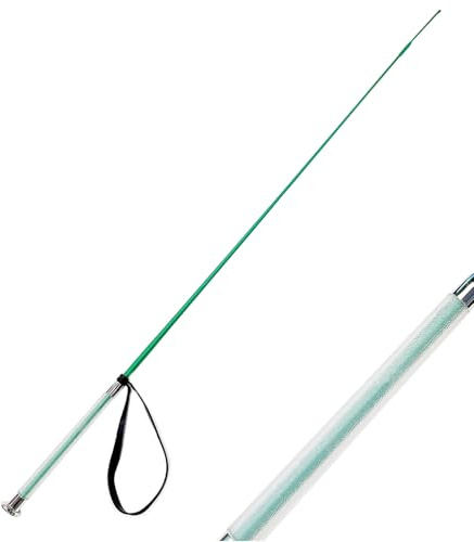 Luynro Horse Dressage Whip 43inch/47inch,Pig Whip Training Livestock Stick with Wristband,Comfortable Gel Handle (Green, 43inch)
