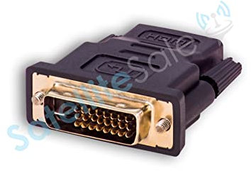 SatelliteSale tvåriktad hane DVI-D till hona HDMI-adapter 1080p Full HD PVC svart omvandlare