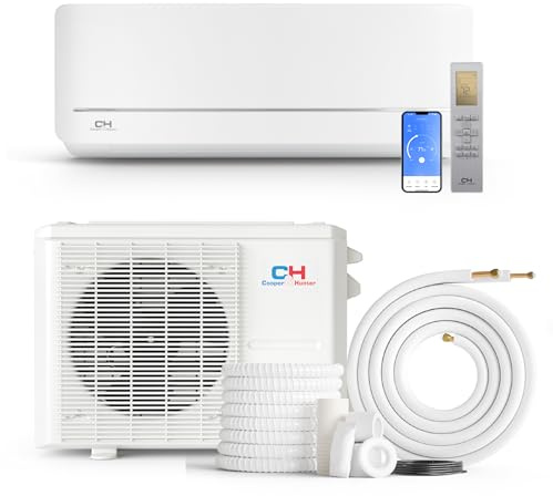 Cooper & Hunter 18,000 BTU 230V Wall Mount Ductless Mini Split Air Conditioner & Heat Pump – 19.2 SEER2 Inverter System – Includes 16FT Installation Kit & Smart Kit – Pre-Charged