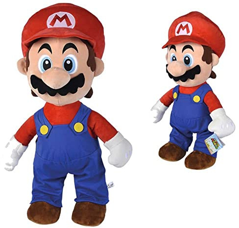 Simba - Plush Super Mario cm 70, 109231017, +0 mesi, morbido personaggio del famoso gioco Nintendo, adatto dai primi mesi di vita