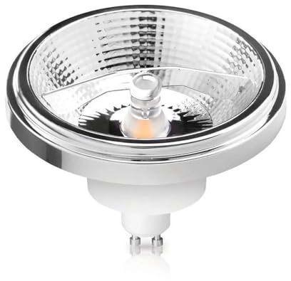 eufeifeiegds Bombilla LED AR111 regulable, 12 W, COB, GU10, G53, reflector, QR111, ES111, V CA, 85-265(Warm White 3000K)