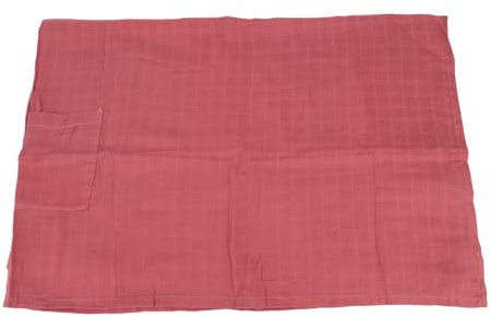 Aolidsive Funda de Lactancia, Bufanda de Lactancia Portátil con Tela de Algodón Suave para Recién Nacidos, Niños y Niñas, Toldo Multifuncional para Asiento de Coche y Parasol (rojo oscuro)
