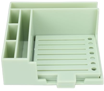 Sorandy Ensemble de Pochoirs pour Notes Autocollantes, Support de Tampons Adhésifs Multifonctionnel avec 5 Pochoirs et 100 Feuilles de Blocs-notes, Idéal pour la Salle de Classe et le Bureau (GREEN)