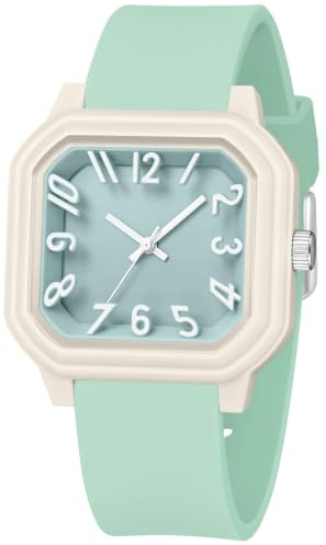 Kids Watches for Boys Girls Analogue Watch Soft Band Waterproof Easy Read