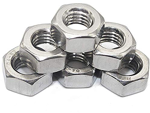 M5 100 Stück - V2A Sechskantmuttern DIN 934 / DIN-EN-ISO 4032 Edelstahl A2-70