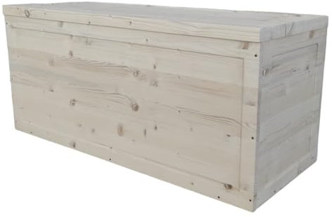 TOTAL WOOD 2012 Cassapanca in legno Baule contenitore portaoggetti 150x40x45 cm al naturale non trattato ANCHE SU MISURA