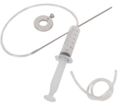 Oldbones Fork Oil Level Adjuster - Motorcycle Fork Tool Kit with 60ml Syringe and Adjustable Ring