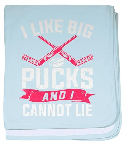 CafePress I Like Big Pucks and I Cannot Lie Hoc Baby Blanket, Super Soft Newborn Swaddle